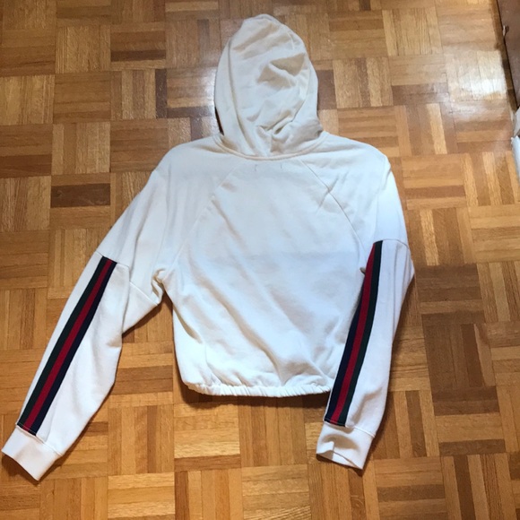 Cropped hooded sweatshirt - Picture 3 of 3